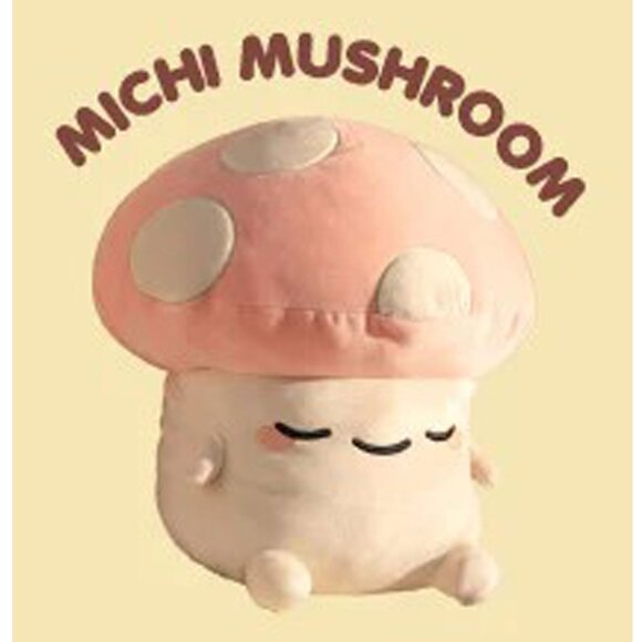 RARE Smoko Michi Mushroom Mini Mochi Plush - Picture 1 of 5